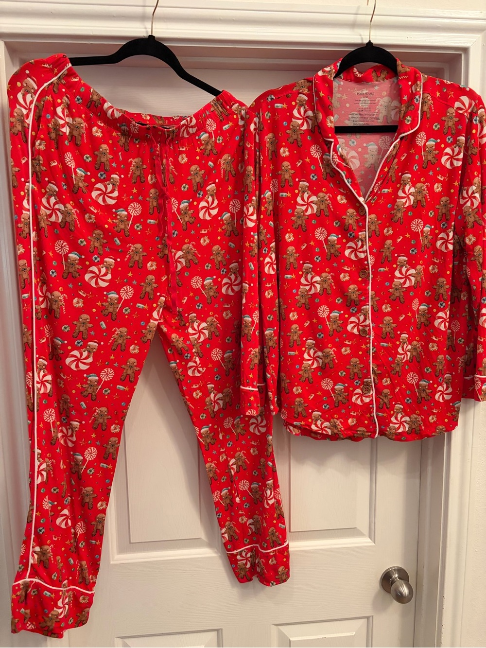 Posh Peanut Gingerbread Women’s Bamboo Pajamas Size Large